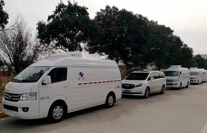 Специальные фургоны для перевозки вакцины на шасси Foton EST- M 1221 и Foton View CS2 отправляются г.Ухань провинция Хубэй для помощи в ликвидации эпидемии коронавируса.