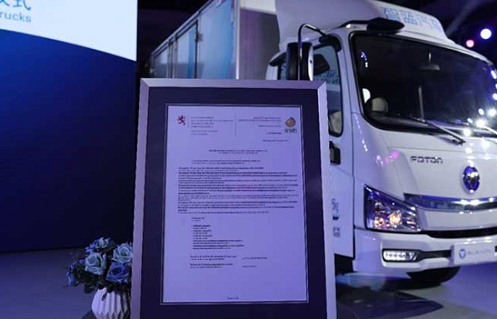 Грузовик FOTON iBlue EV получил сертификат EU WVTA